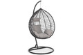 Hanging Cocoon Chair BAHAMA, in-/outdoor, black