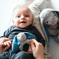 Whisbear Eco Wooden Teether Bunny, grey, 3m+