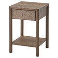 TONSTAD Bedside table, brown stained oak veneer, 40x40x59 cm