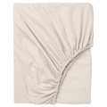 DVALA Fitted sheet, beige, 90x200 cm