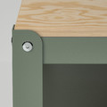 BROR Work bench, grey-green/pine plywood, 110x55 cm