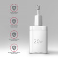 AXAGON Wall Charger EU Plug ACU-PQ20W PD&QC 20W, white