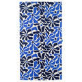 GULYXNE Beach towel, blue/floral pattern, 100x180 cm
