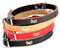 Dingo Leather Dog Collar 1.0x24cm, brown