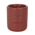 Concrete Candle Terre de feu Earth Dakar, terracotta