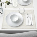 GOKVÄLLÅ Plate, white, 26 cm
