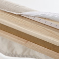 TÄRNKULLEN Upholstered bed frame, Vissle beige/Luröy, 160x200 cm