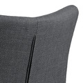 Upholstered Chair with Armrests Laura, dark grey
