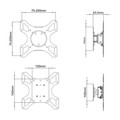 TV Wall Mount 19-37" 25kg Black