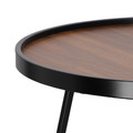 Coffee Table Tamsai 60cm, walnut/black