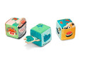 LILLIPUTIENS Set of 3 multi-functional activation cubes with hidden elements Jungle 18m+