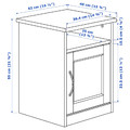 SONGESAND Nightstand, white, 42x40 cm