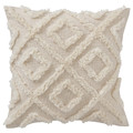 EKGULDMAL Cushion cover, geometric natural, 50x50 cm