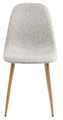 Dining Chair Celia, light grey/natural