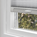 HORNVALLMO Pleated blind, white/top-down bottom-up, 100x130 cm