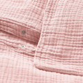 SCHERSMIN Duvet cover and 2 pillowcases, pale pink, 200x200/50x60 cm
