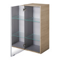 Bathroom Mirrored Wall Cabinet GoodHome Imandra 40x90x36cm, wood