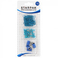 Office Accessories Set 54pcs, 1 set, blue/green, random colour