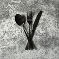 Cutlery Set Charbon 16pcs, black
