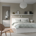 MALM Bed frame with mattress, white/Åbygda medium firm, 160x200 cm