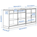 TONSTAD Storage combination, oak veneer, 202x90 cm