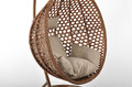 Hanging Cocoon Chair BALI, in-/outdoor, brown