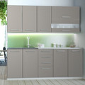 Kitchen Furniture Set Como 2 m, grey/patina