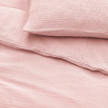 SCHERSMIN Duvet cover and 2 pillowcases, pale pink, 200x200/50x60 cm