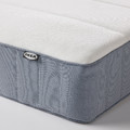 ESPEVÄR/VESTERÖY Divan bed, white/medium firm light blue, 180x200 cm