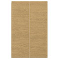 VOXTORP 2-p door f corner base cabinet set, right-hand/oak effect, 25x80 cm