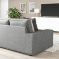 KIVIK Corner sofa, 4-seat, Tibbleby beige/grey