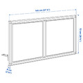 MITTZON Acoustic screen for desk, Gunnared beige, 145x72 cm