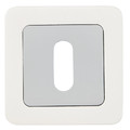 Metalbud Door Escutcheon, satin silver