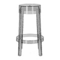 Bar Stool Ghost 66cm, grey transparent