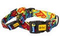 Dingo Adjustable Dog Collar City - Graffiti 3.0cm/60cm