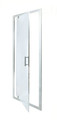 Pivot Shower Door Onega 80 cm, chrome/transparent