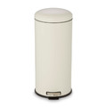 Cooke & Lewis Pedal Round Freestanding Kitchen Waste Bin Gerra 30L, cream