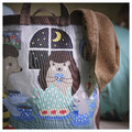 SKOGSDUVA Storage bag, forest animal pattern/multicolour