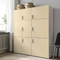 KALBÅDEN Door with hinges, lively pine effect, 40x60 cm
