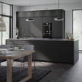 METOD Base cabinet for sink + 2 doors, white/Upplöv matt anthracite, 60x60 cm