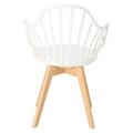 Chair with Armrests Sirena, white