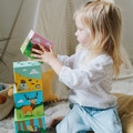 Trefl Baby Cubes - In the Forest - Little Planet Stacking Cubes 12m+