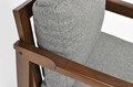 Outdoor Armchair BELLA, brown/graphite