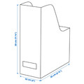 TJENA Magazine file, white black/dotted