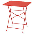 SUNDSÖ Table, bright red outdoor, 65x65 cm