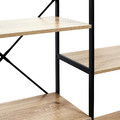 Shelving Unit Bookcase Bistrot, black/natural