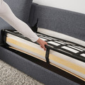 VIMLE 3-seat sofa-bed, with wide armrests/Gunnared medium grey