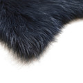 GoodHome Rug Faux Fur 60 x 90 cm, dark blue
