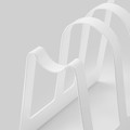AVSTEG Cutting board and lid stand, white, 14 cm