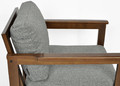 Outdoor Armchair BELLA, brown/graphite